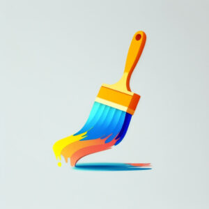 Paintbrush representing the website build design phase.