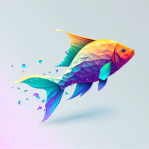 Colorful fish graphic